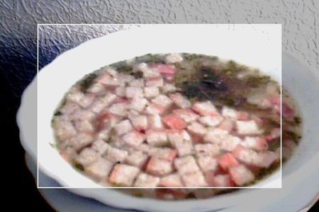 Суп с горохом, беконом и сухариками .: шаг 1