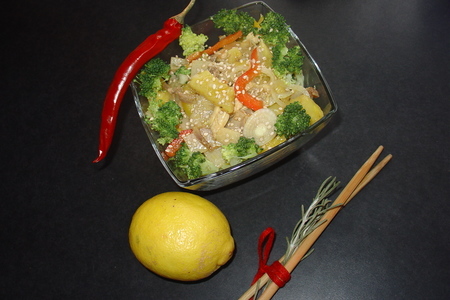 Тёплый салат по-китайски.: шаг 1