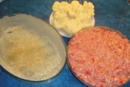 Мясная запеканка с цветной капустой.: шаг 1