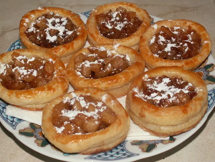 Корзиночки с яблоками в карамели: шаг 7