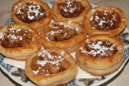 Корзиночки с яблоками в карамели: шаг 7