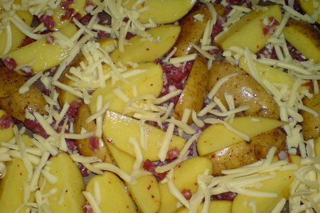 Картофель с беконом и сыром: шаг 5