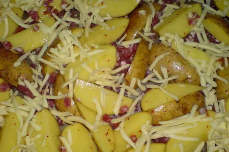 Картофель с беконом и сыром: шаг 5