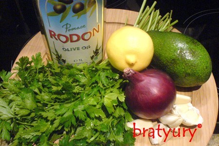Соус на основе авокадо и петрушки, зелёный и позитивный рецепт: шаг 1