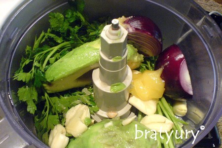 Соус на основе авокадо и петрушки, зелёный и позитивный рецепт: шаг 2
