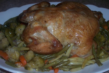 Запеченая курица с овощами: шаг 3