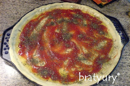 Pizza con funghi quasi margaret: шаг 3