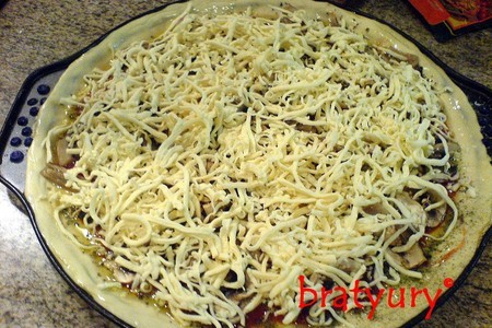 Pizza con funghi quasi margaret: шаг 6