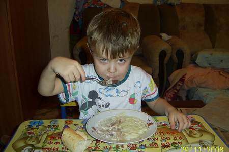Любимый суп моего ребенка (лапша+куриный бульон): шаг 6