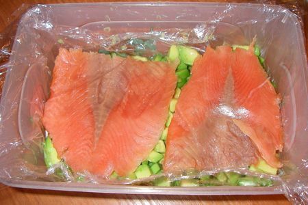 Террин из авокадо и лосося холодного копчения: шаг 3