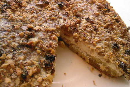 Песочный торт с орехами и изюмом: шаг 5