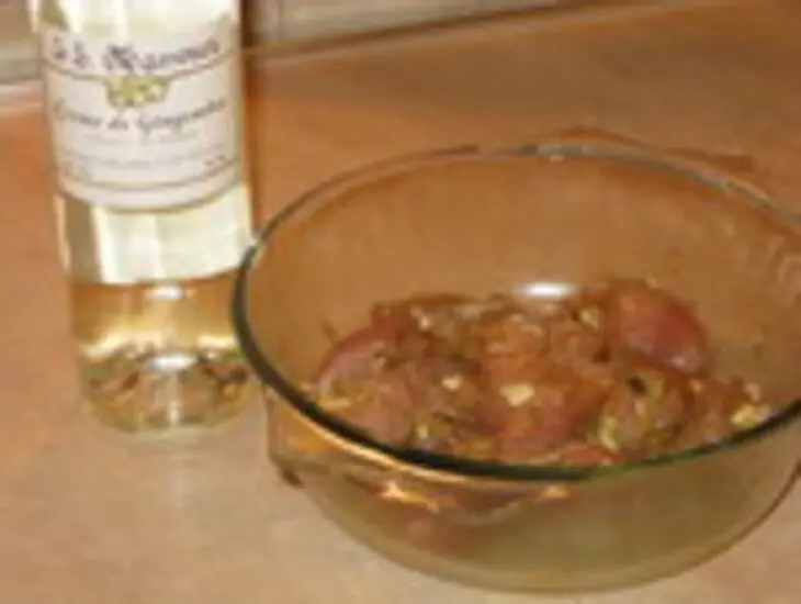 Пьяный кролик с мандариновым соусом: шаг 1