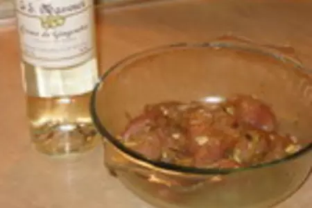 Пьяный кролик с мандариновым соусом: шаг 1