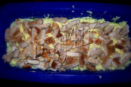 Картофельная запеканка с мясом и яйцами: шаг 4