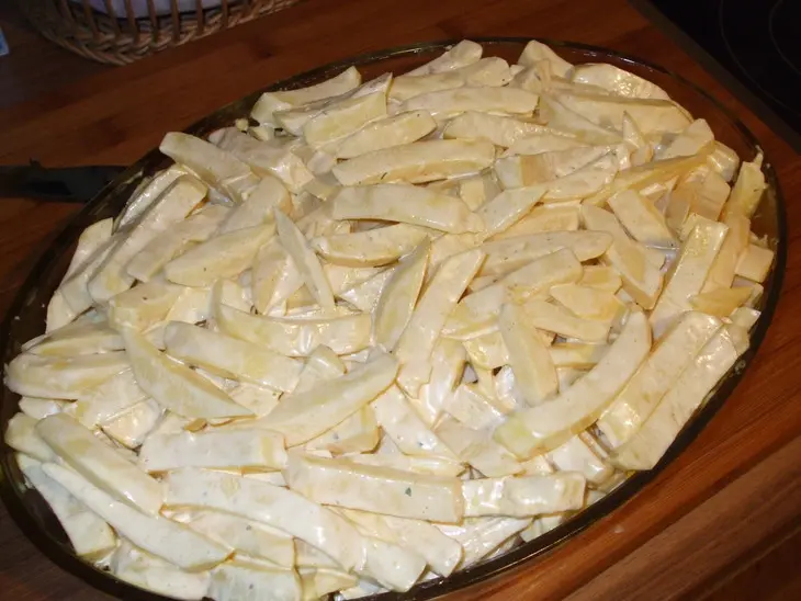 Куриные крылышки под шубой: шаг 5