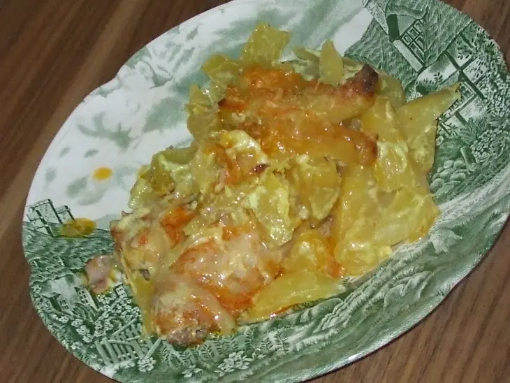 Куриные крылышки под шубой: шаг 8