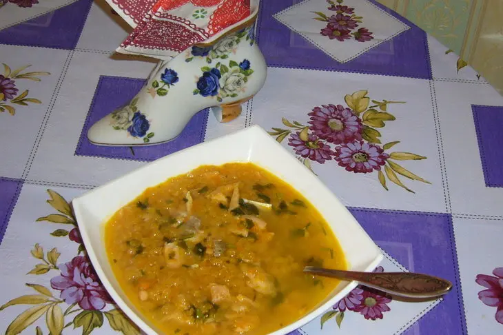 Суп рыбный густой... с чечевицей: шаг 4