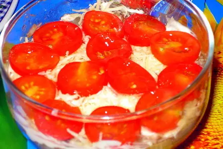 Салат с грибами и креветками.: шаг 3