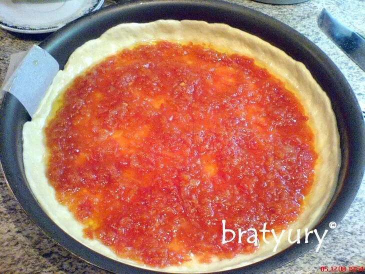 Chicago style pizza at pizzeria uno - пицца, которая мне очень понравилась: шаг 4