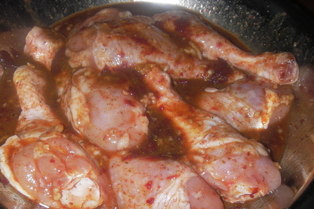 Куриные голени в сливовом маринаде: шаг 2