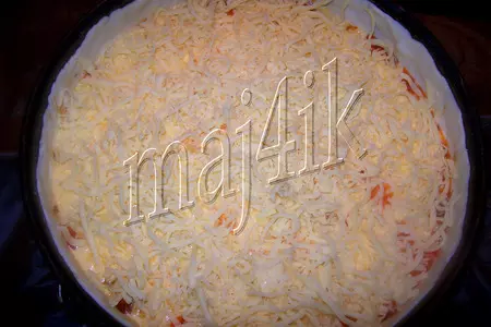 Нежный киш с фаршем и красным вином: шаг 7