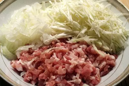 Дамплины, пельмени на пару: шаг 1