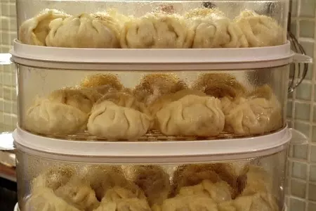 Дамплины, пельмени на пару: шаг 5