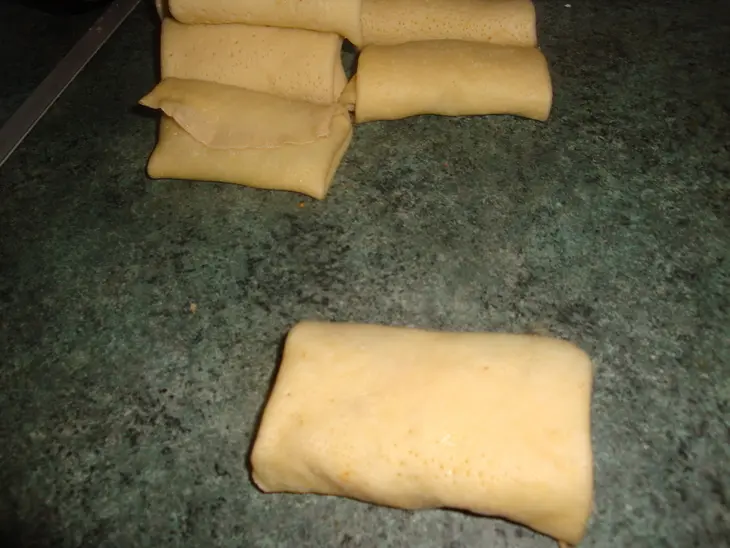 Хрустящие блинчики с мясом: шаг 3