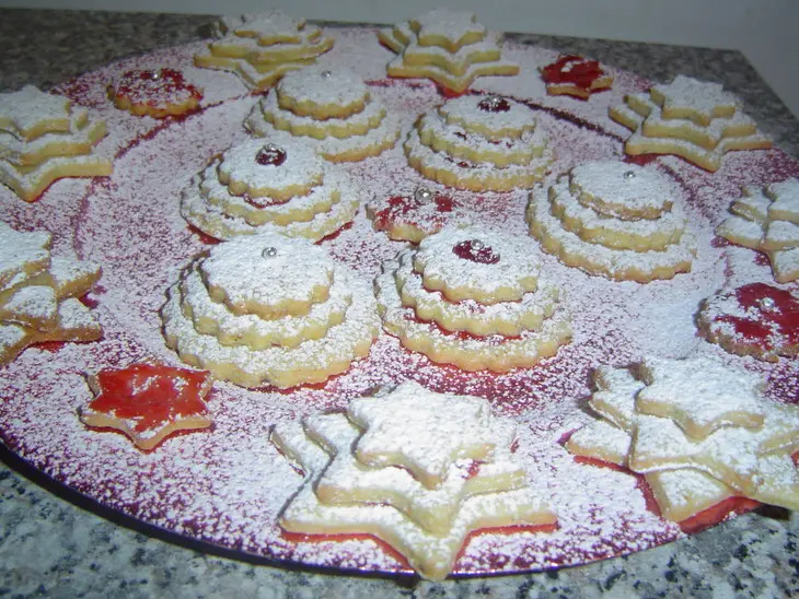 Рождественское печенье "пирамидка"-plätzchen "spitzbuben": шаг 8