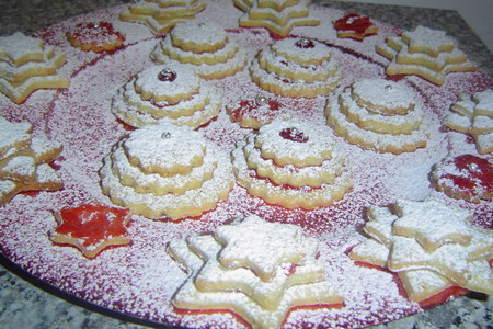 Рождественское печенье "пирамидка"-plätzchen "spitzbuben": шаг 8