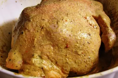 Курица гриль на банке с пивом: шаг 1