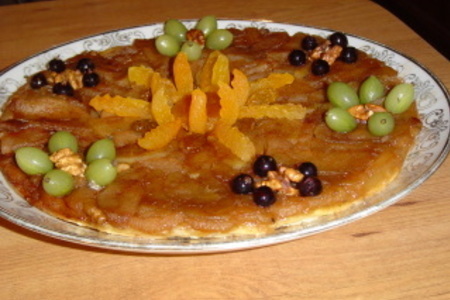 Пирог яблочный  цветочная поляна (вариант): шаг 5