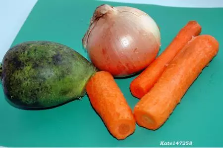 Салат с ашлянфу и овощами.: шаг 1