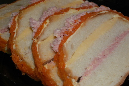 "полосатые" бутерброды.: шаг 4