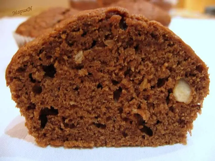 Банановые  кексы с шоколадом и орехами.: шаг 5
