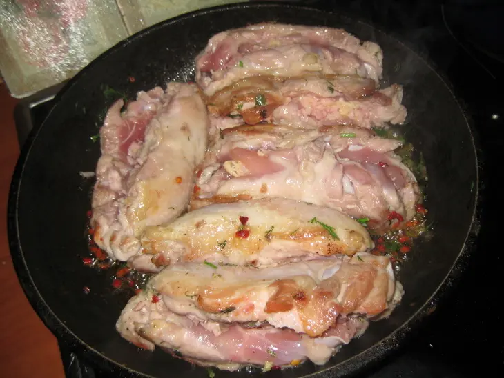 Куры, пюре, но это не главное: шаг 4