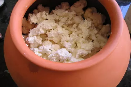 Цветная капуста в горшочке: шаг 2