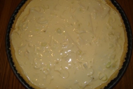 Пирог с сыром и луком пореем: шаг 3