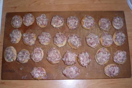 Фарширование баранки: шаг 3