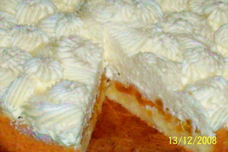 Абрикосовый  торт со сливками: шаг 4