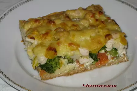 Пирог...вкусный...очень(хоть изначально и задумывался как пицца :-) ): шаг 8