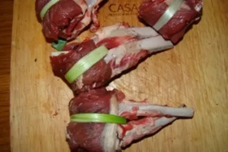 Фашированная баранья корейка: шаг 3