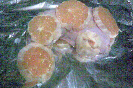 Куриный окорочок с апельсином (экспресс-метод): шаг 1