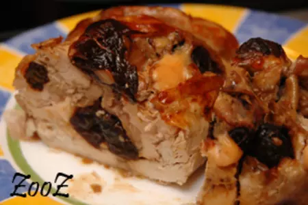 Куриный рулет с плавленным сыром и черносливом: шаг 8