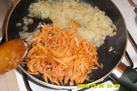 Рыбные рулеты с овощами: шаг 2