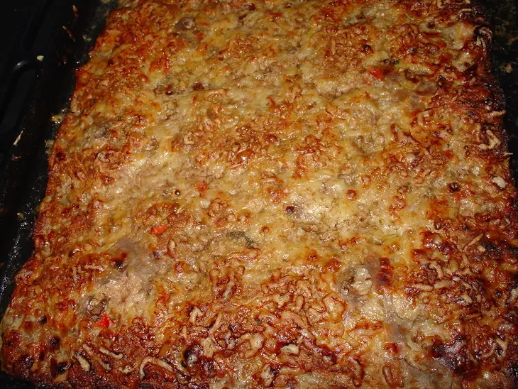 Мясная „пицца“.: шаг 1