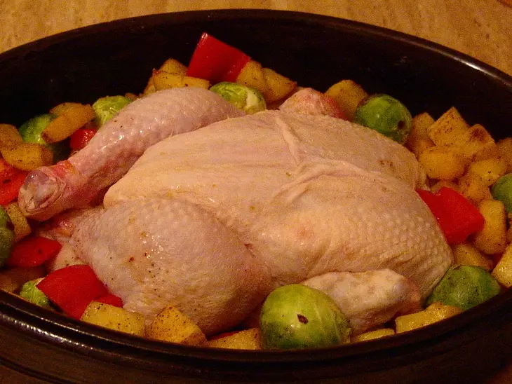 Скоро новый год-курица запеченная с овощами: шаг 5