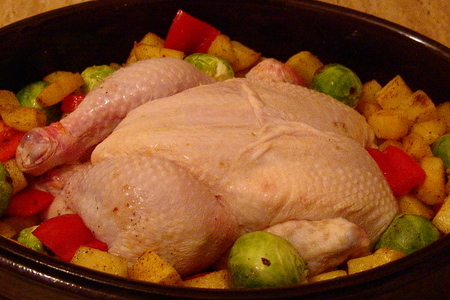 Скоро новый год-курица запеченная с овощами: шаг 5