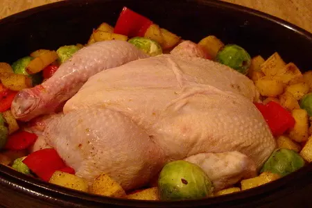 Скоро новый год-курица запеченная с овощами: шаг 5