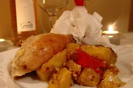 Скоро новый год-курица запеченная с овощами: шаг 8
